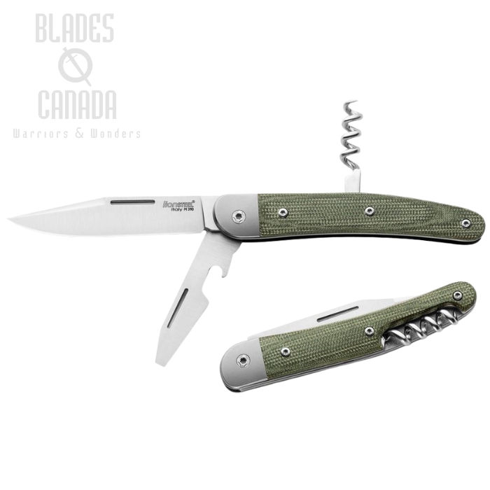 Lion Steel JK3 CVG Jack Slipjoint Folding Knife, M390 Triple, Micarta Green